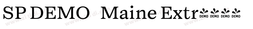 SP DEMO   Maine Extr字体转换